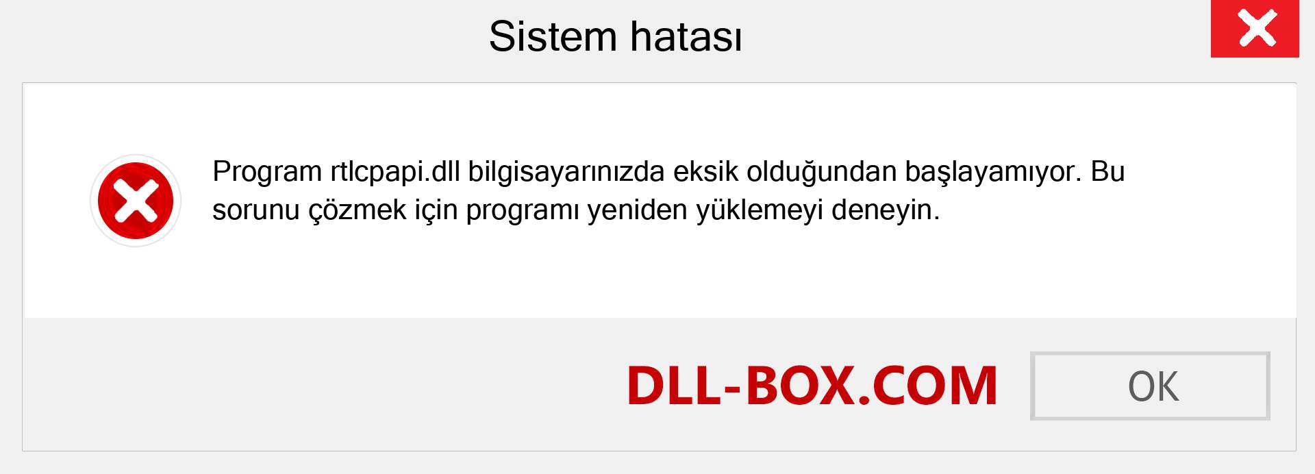 rtlcpapi.dll dosyası eksik mi? Windows 7, 8, 10 için İndirin - Windows'ta rtlcpapi dll Eksik Hatasını Düzeltin, fotoğraflar, resimler